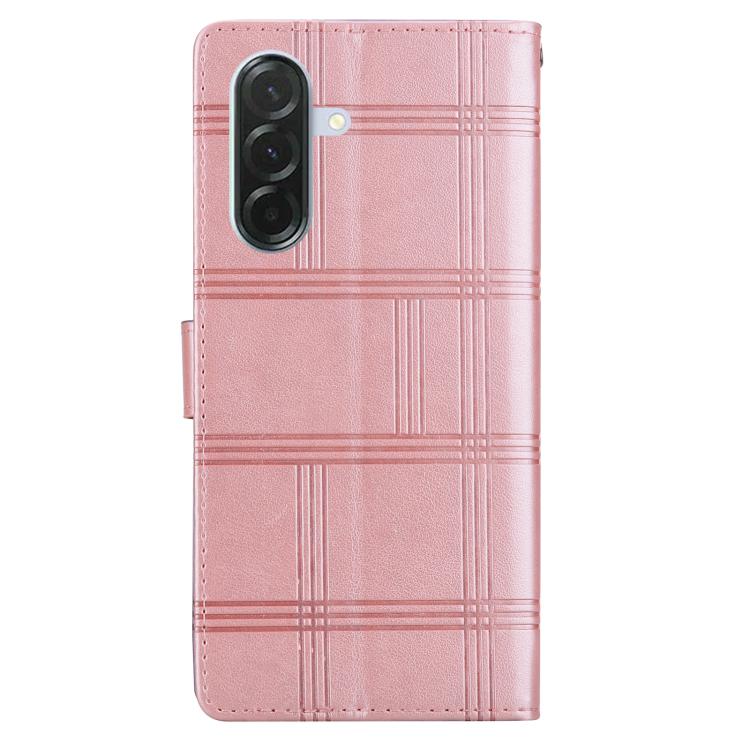 For Samsung Galaxy A26 5G Embossed Checkered Leather Phone Case