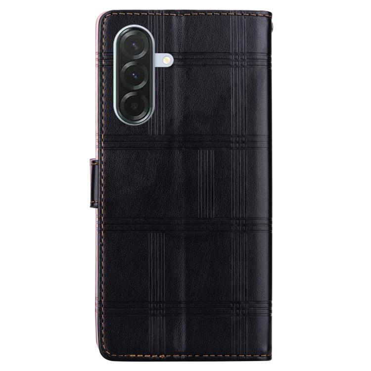 For Samsung Galaxy A26 5G Embossed Checkered Leather Phone Case