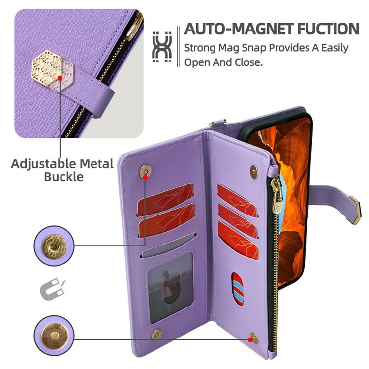 For Huawei nova 15 Pro Crossbody Handle Cross Texture Leather Phone Case
