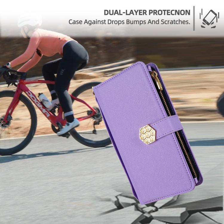 For Huawei nova 15 Pro Crossbody Handle Cross Texture Leather Phone Case