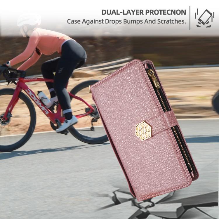 For OnePlus Ace 6 Crossbody Handle Cross Texture Leather Phone Case