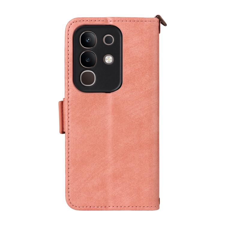 For vivo Y29 4G Global Multi-card Slots Crossbody Cowhide Leather Phone Case