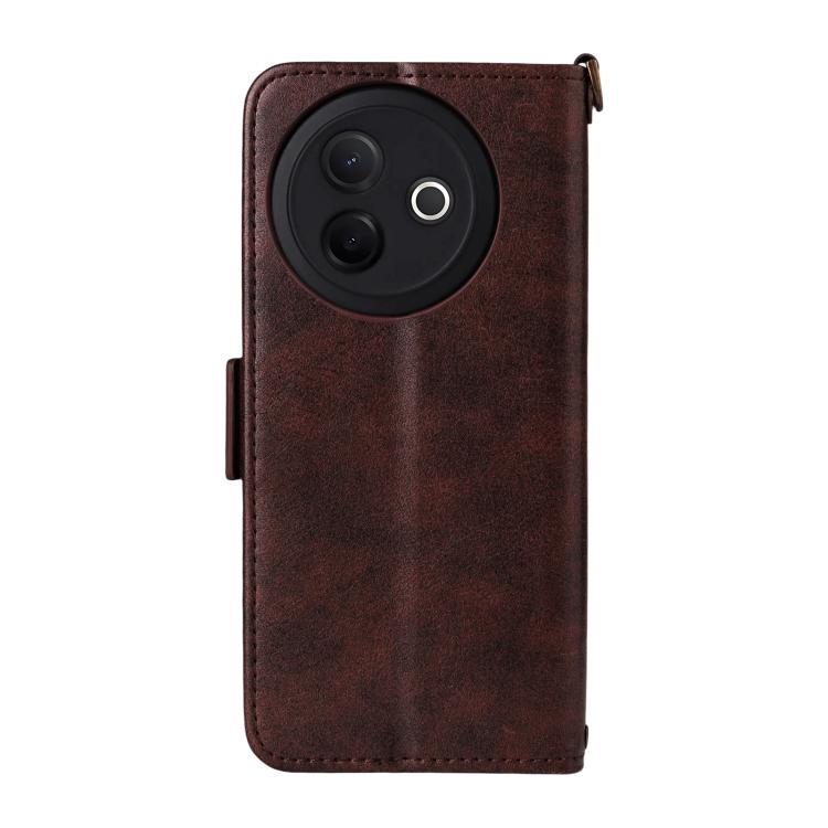 For vivo Y39 5G Global Multi-card Slots Crossbody Cowhide Leather Phone Case