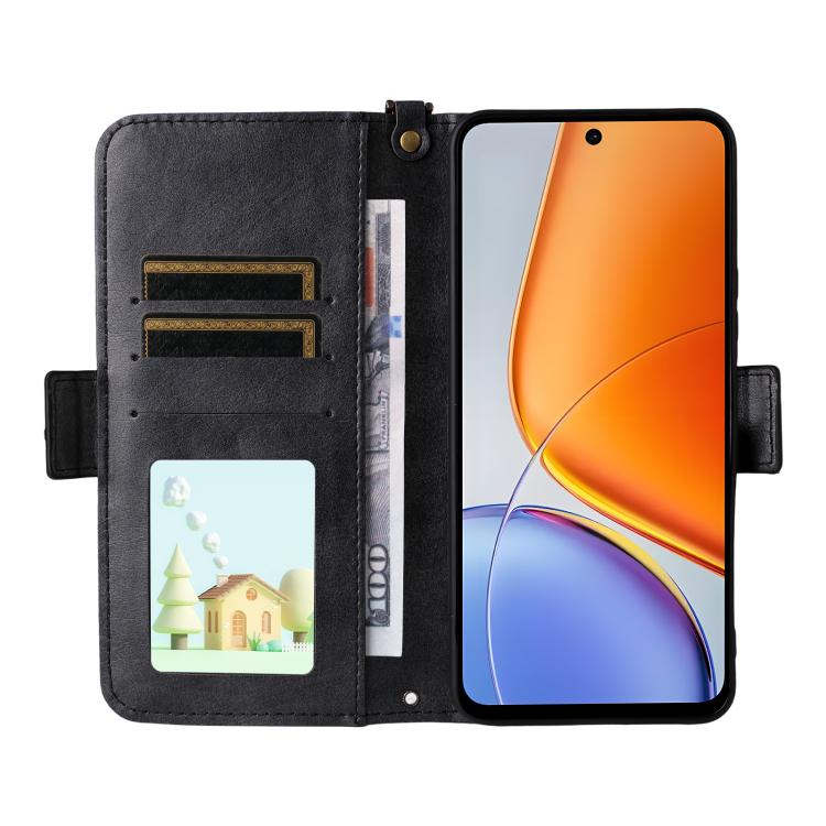 For vivo Y39 5G Global Multi-card Slots Crossbody Cowhide Leather Phone Case