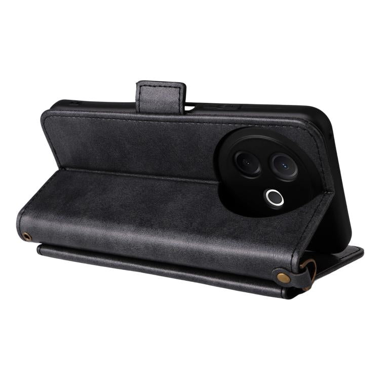 For vivo Y39 5G Global Multi-card Slots Crossbody Cowhide Leather Phone Case