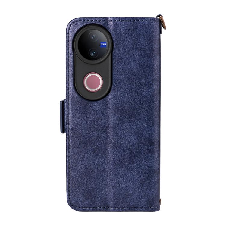 For vivo V50 5G Global / V50e Multi-card Slots Crossbody Cowhide Leather Phone Case