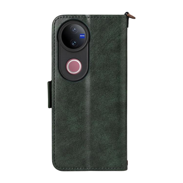 For vivo V50 5G Global / V50e Multi-card Slots Crossbody Cowhide Leather Phone Case