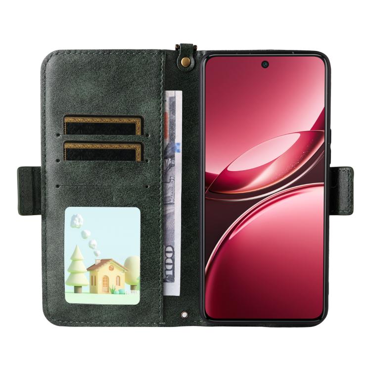 For vivo V50 5G Global / V50e Multi-card Slots Crossbody Cowhide Leather Phone Case