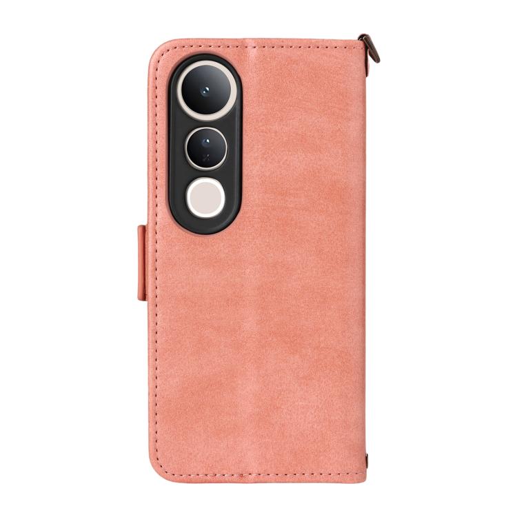 For vivo V50 Lite 5G Global Multi-card Slots Crossbody Cowhide Leather Phone Case