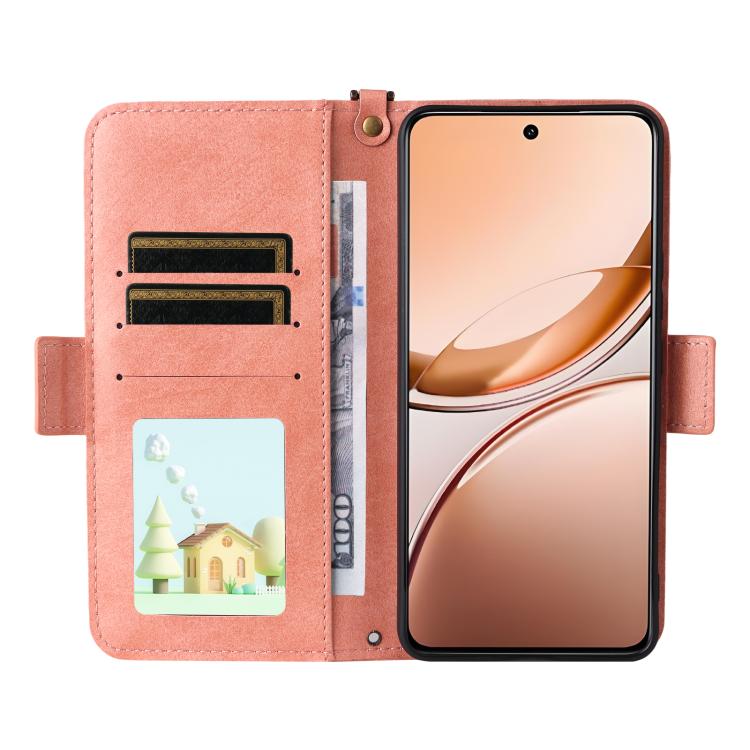 For vivo V50 Lite 5G Global Multi-card Slots Crossbody Cowhide Leather Phone Case