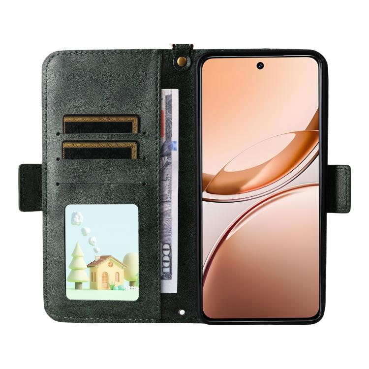 For vivo V50 Lite 5G Global Multi-card Slots Crossbody Cowhide Leather Phone Case