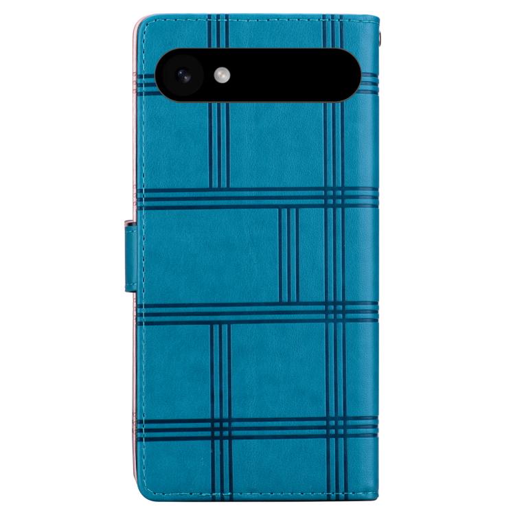 For iPhone Air Embossed Checkered Leather Phone Case