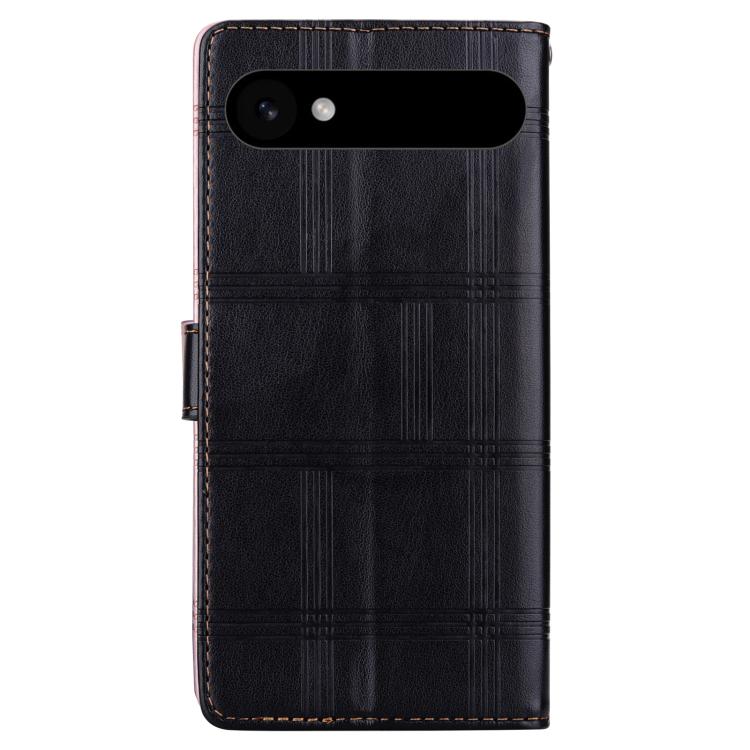 For iPhone Air Embossed Checkered Leather Phone Case