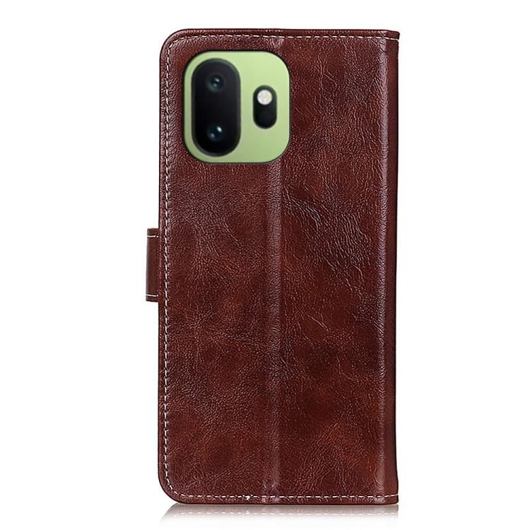 For OnePlus 15T Retro Crazy Horse Texture Leather Phone Case
