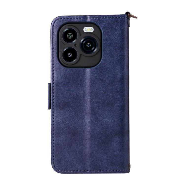 For Oukitel C65 Pro / C65 Multi-card Slots Crossbody Cowhide Leather Phone Case