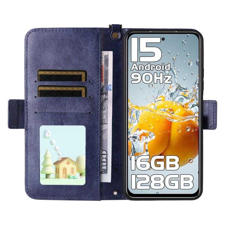 For Oukitel C65 Pro / C65 Multi-card Slots Crossbody Cowhide Leather Phone Case