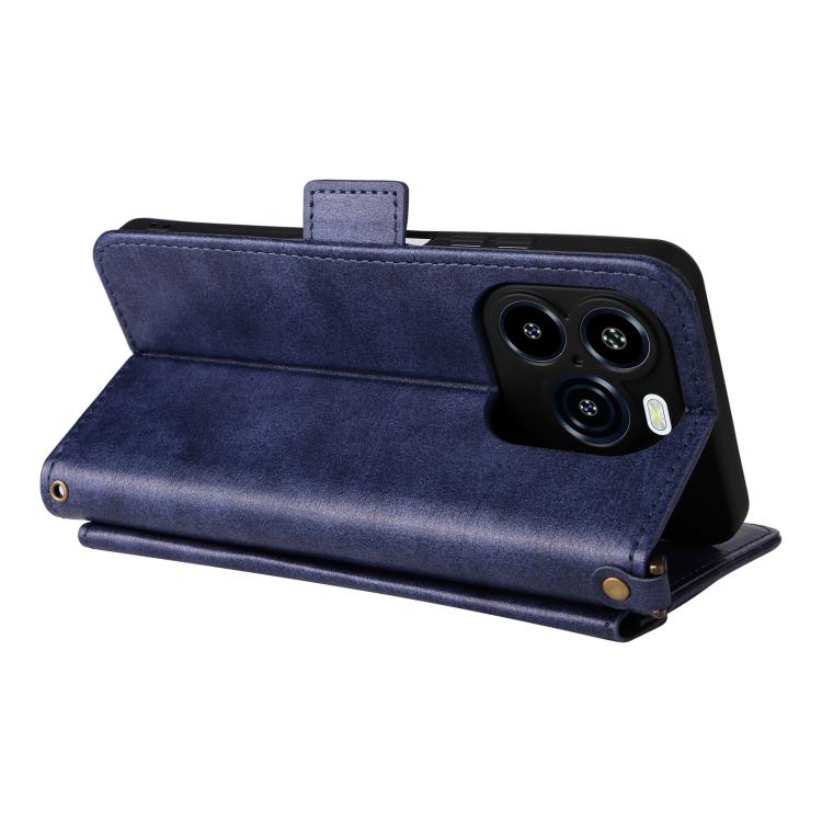 For Oukitel C65 Pro / C65 Multi-card Slots Crossbody Cowhide Leather Phone Case