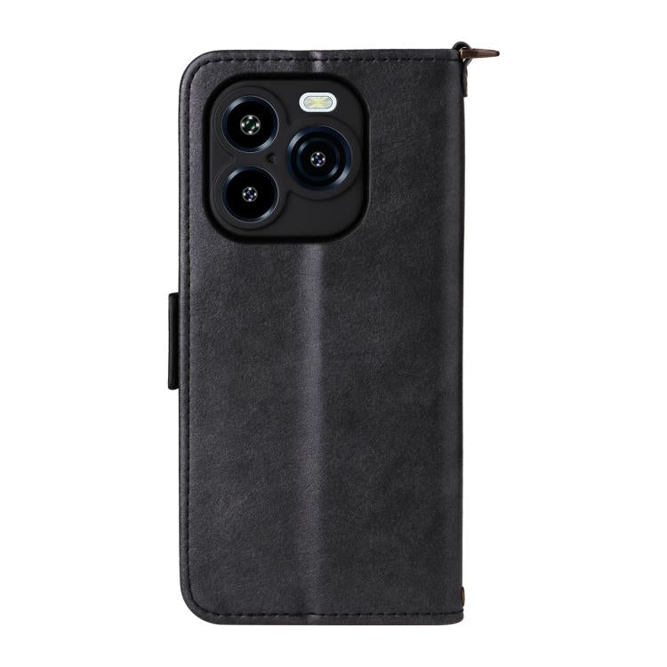 For Oukitel C65 Pro / C65 Multi-card Slots Crossbody Cowhide Leather Phone Case