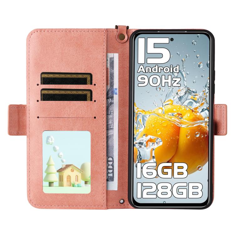 For Oukitel C65 Pro / C65 Multi-card Slots Crossbody Cowhide Leather Phone Case