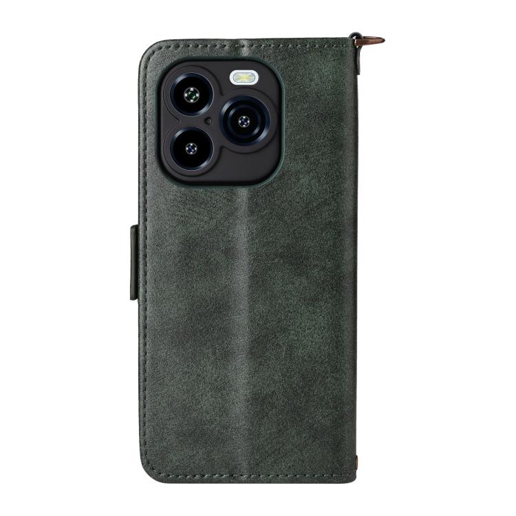 For Oukitel C65 Pro / C65 Multi-card Slots Crossbody Cowhide Leather Phone Case
