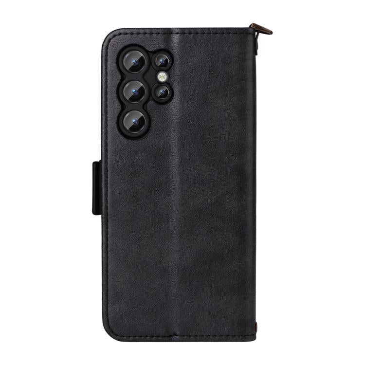 For Oukitel C1 Pro / C1 Multi-card Slots Crossbody Cowhide Leather Phone Case