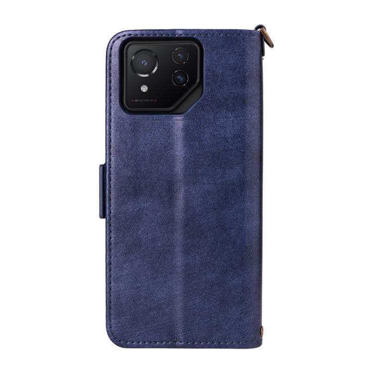 For Asus ROG Phone 8 / 8 Pro Multi-card Slots Crossbody Cowhide Leather Phone Case