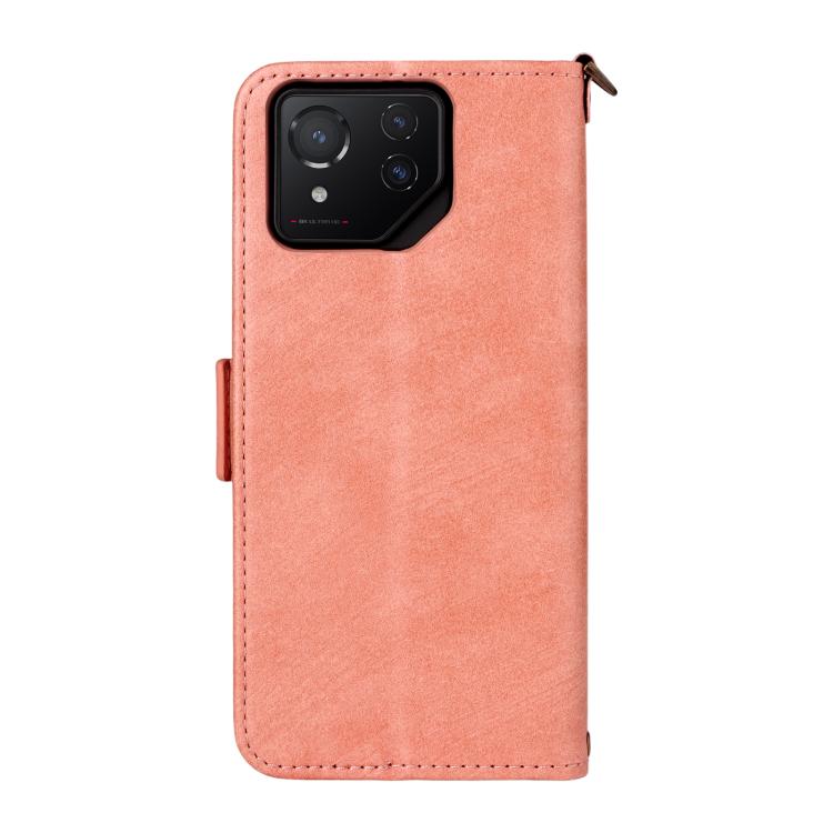 For Asus ROG Phone 8 / 8 Pro Multi-card Slots Crossbody Cowhide Leather Phone Case