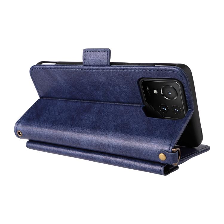 For Asus ROG Phone 9 / 9 Pro Multi-card Slots Crossbody Cowhide Leather Phone Case