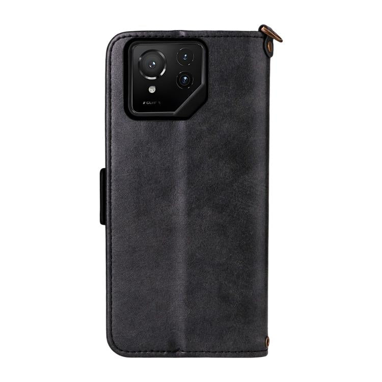 For Asus ROG Phone 9 / 9 Pro Multi-card Slots Crossbody Cowhide Leather Phone Case