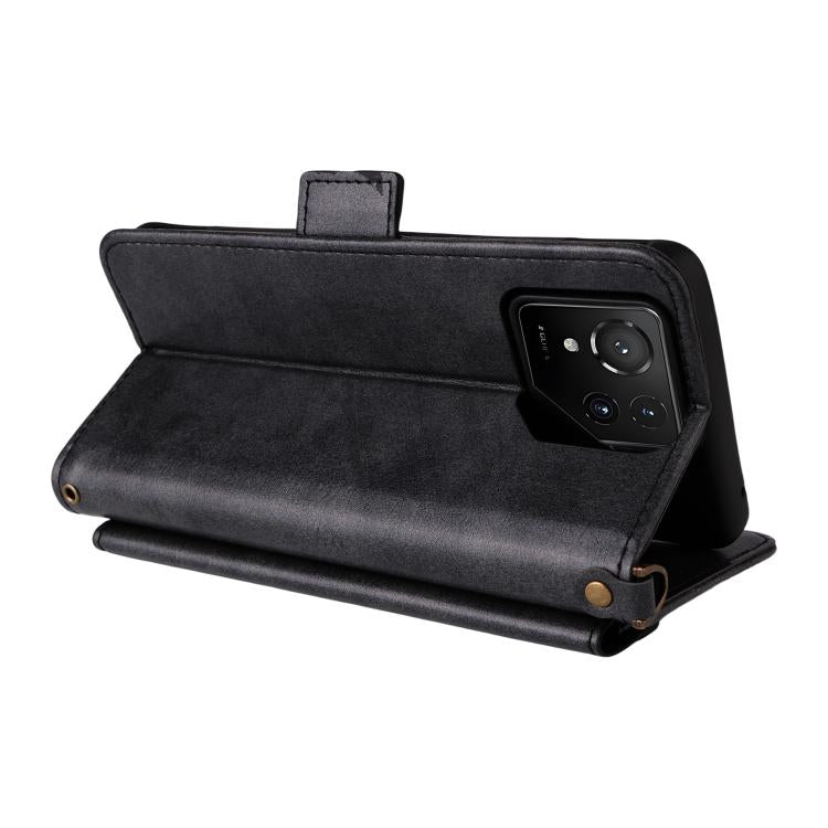 For Asus ROG Phone 9 / 9 Pro Multi-card Slots Crossbody Cowhide Leather Phone Case