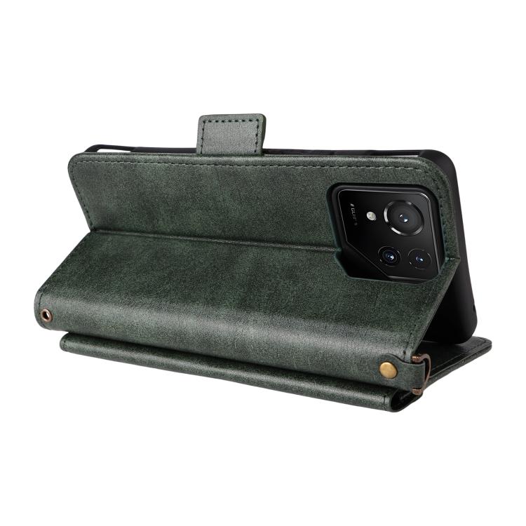 For Asus ROG Phone 9 / 9 Pro Multi-card Slots Crossbody Cowhide Leather Phone Case