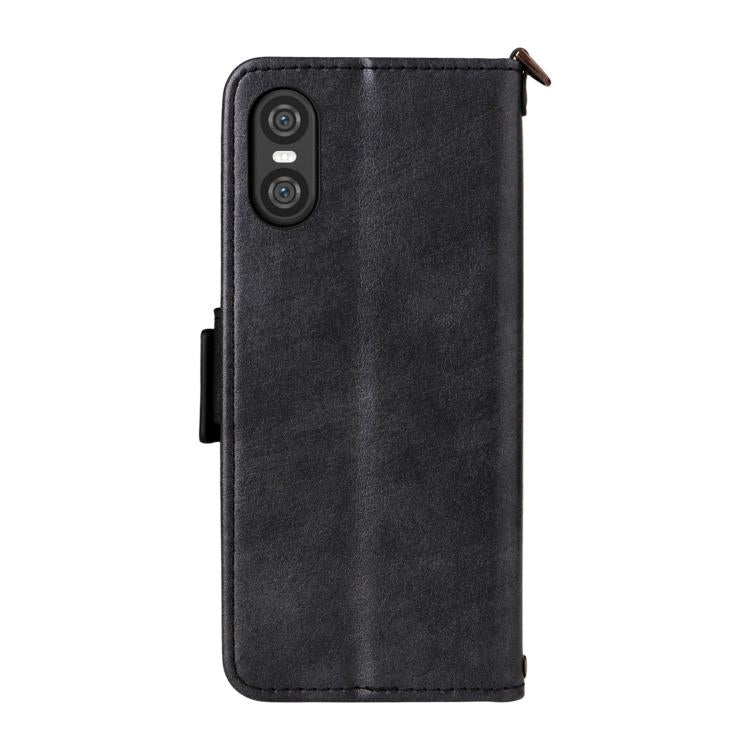 For Sony Xperia 10 VI Multi-card Slots Crossbody Cowhide Leather Phone Case