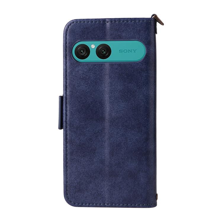 For Sony Xperia 10 VII Multi-card Slots Crossbody Cowhide Leather Phone Case