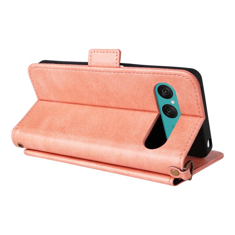 For Sony Xperia 10 VII Multi-card Slots Crossbody Cowhide Leather Phone Case