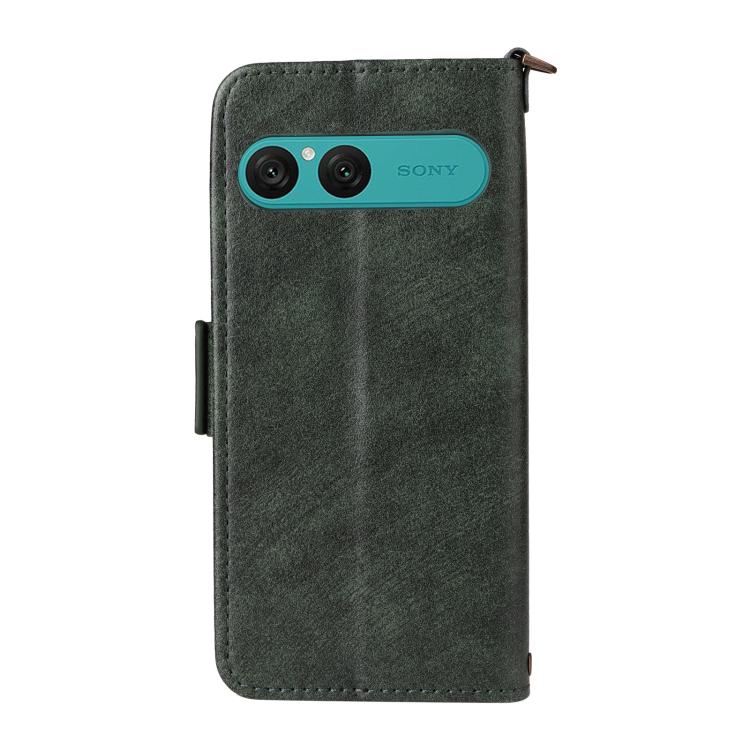 For Sony Xperia 10 VII Multi-card Slots Crossbody Cowhide Leather Phone Case