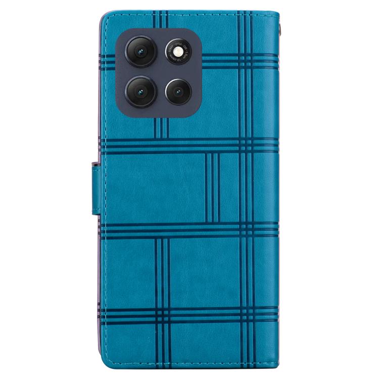 For Motorola Moto G86 5G Embossed Checkered Leather Phone Case
