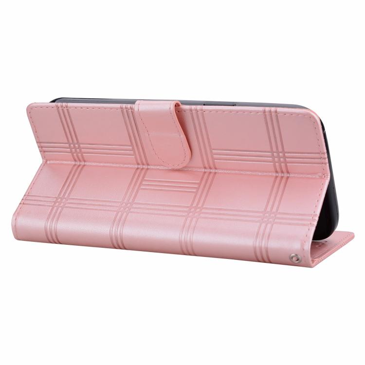For Sony Xperia 10 VI Embossed Checkered Leather Phone Case