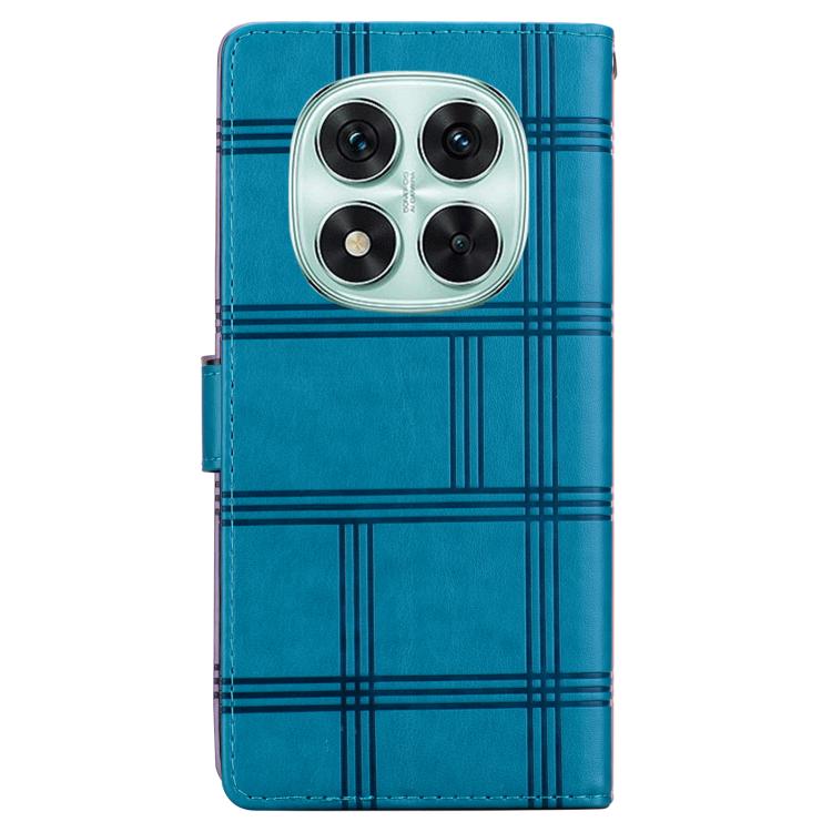 For Redmi Note 14 Pro 4G / 5G Embossed Checkered Leather Phone Case