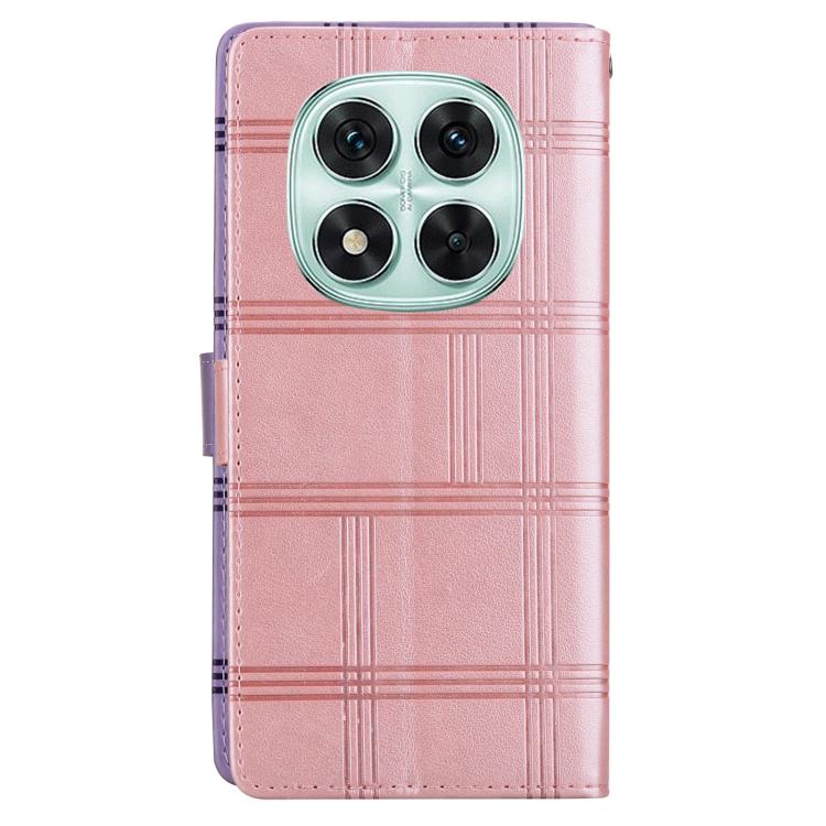 For Redmi Note 14 Pro 4G / 5G Embossed Checkered Leather Phone Case