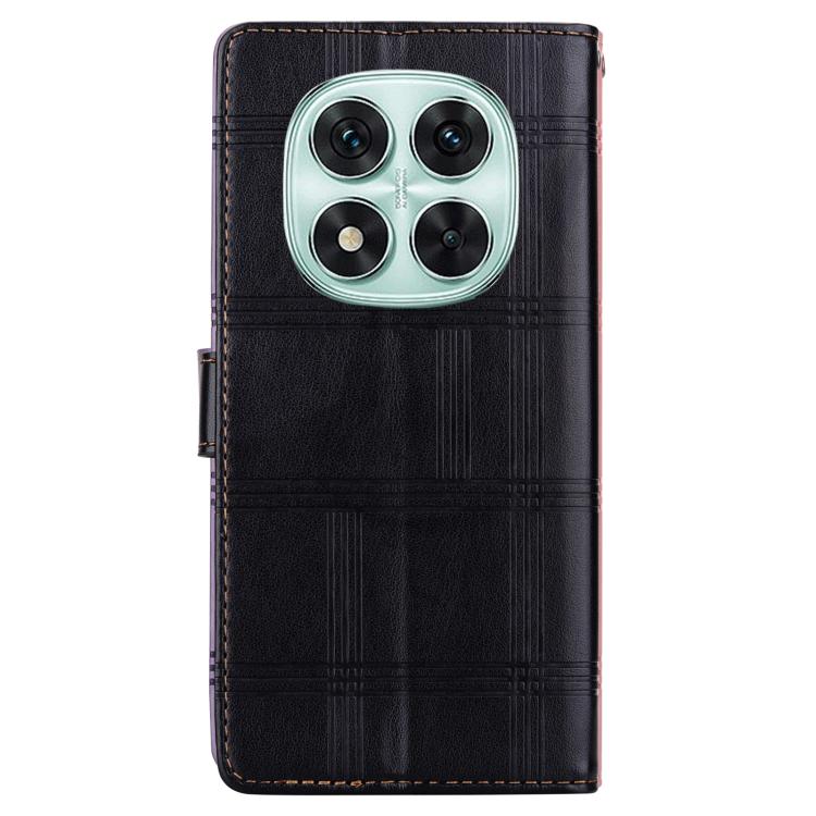 For Redmi Note 14 Pro 4G / 5G Embossed Checkered Leather Phone Case
