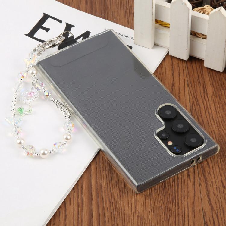 Zircon Flowers Bead Chain Phone Anti-lost Short Lanyard