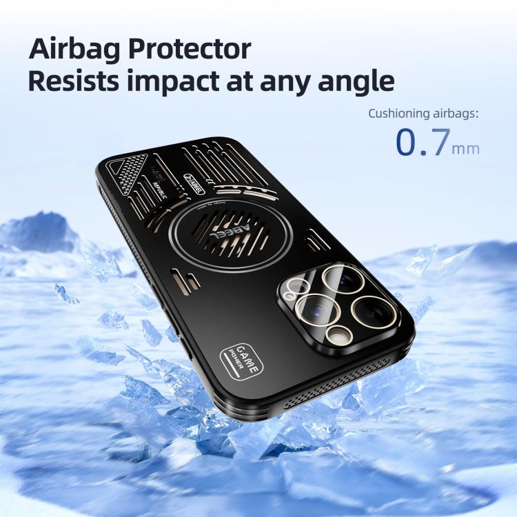 For iPhone 13 ABEEL Ice Fox Series Magsafe Heat Sink Cooling Phone Case