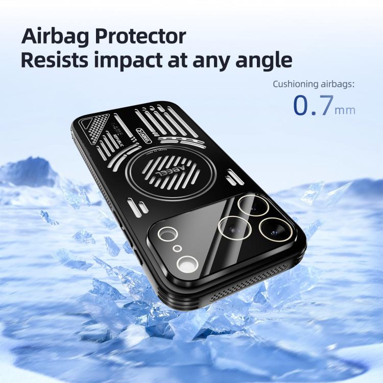 For iPhone 17 ABEEL Ice Fox Series Magsafe Heat Sink Cooling Phone Case