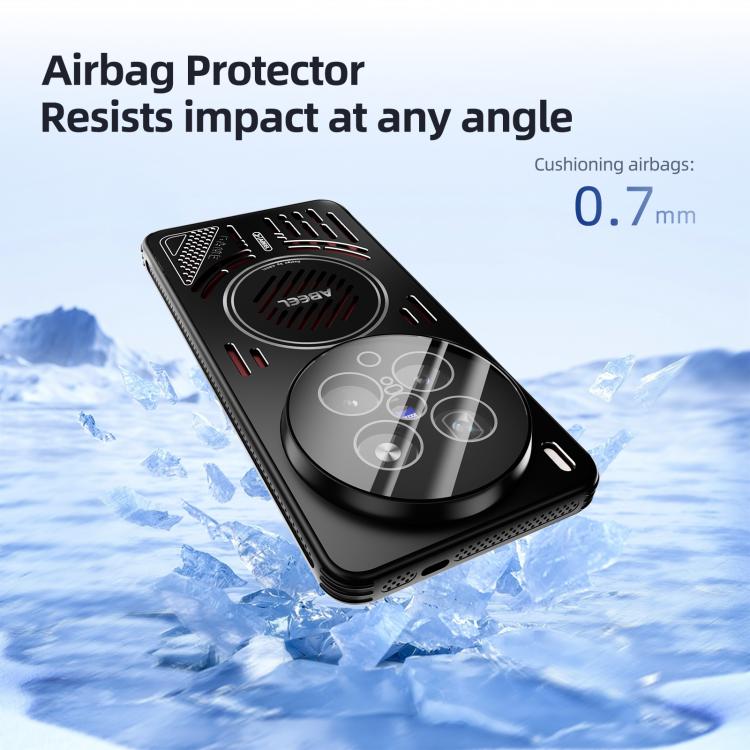 For vivo X200 Ultra ABEEL Ice Fox Series Magsafe Heat Sink Cooling Phone Case