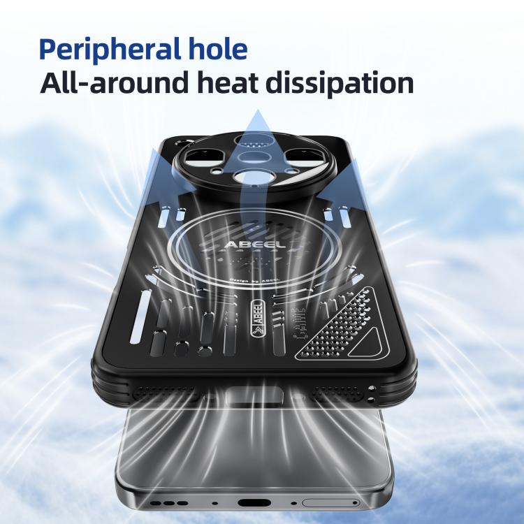 For OPPO Find X8 Pro ABEEL Ice Fox Series Magsafe Heat Sink Cooling Phone Case