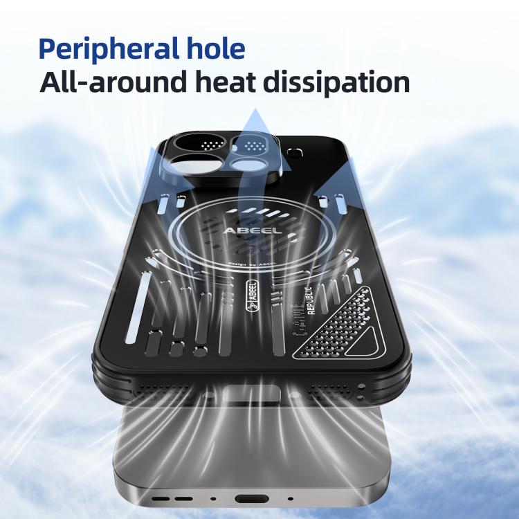 For OPPO Find X9 ABEEL Ice Fox Series Magsafe Heat Sink Cooling Phone Case