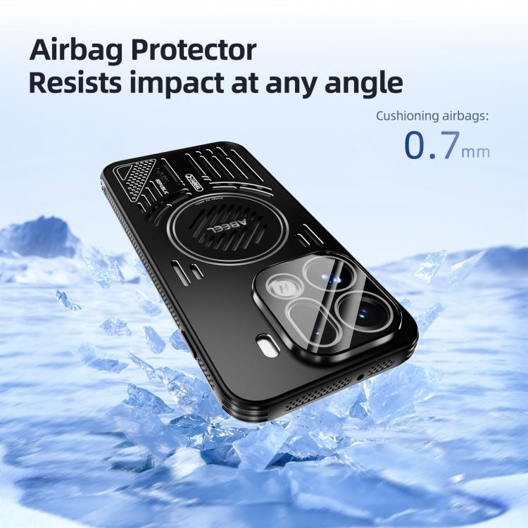 For OPPO Find X9 ABEEL Ice Fox Series Magsafe Heat Sink Cooling Phone Case