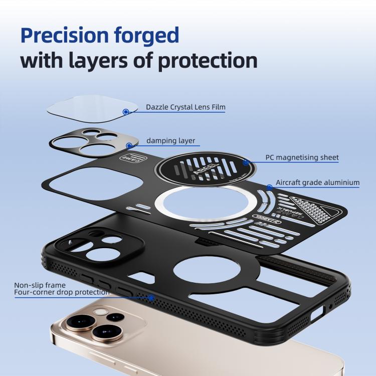 For OPPO Reno15 Pro 5G Global ABEEL Ice Fox Series Magsafe Heat Sink Cooling Phone Case