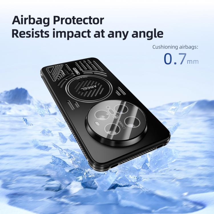 For Huawei Mate 70 ABEEL Ice Fox Series Magsafe Heat Sink Cooling Phone Case