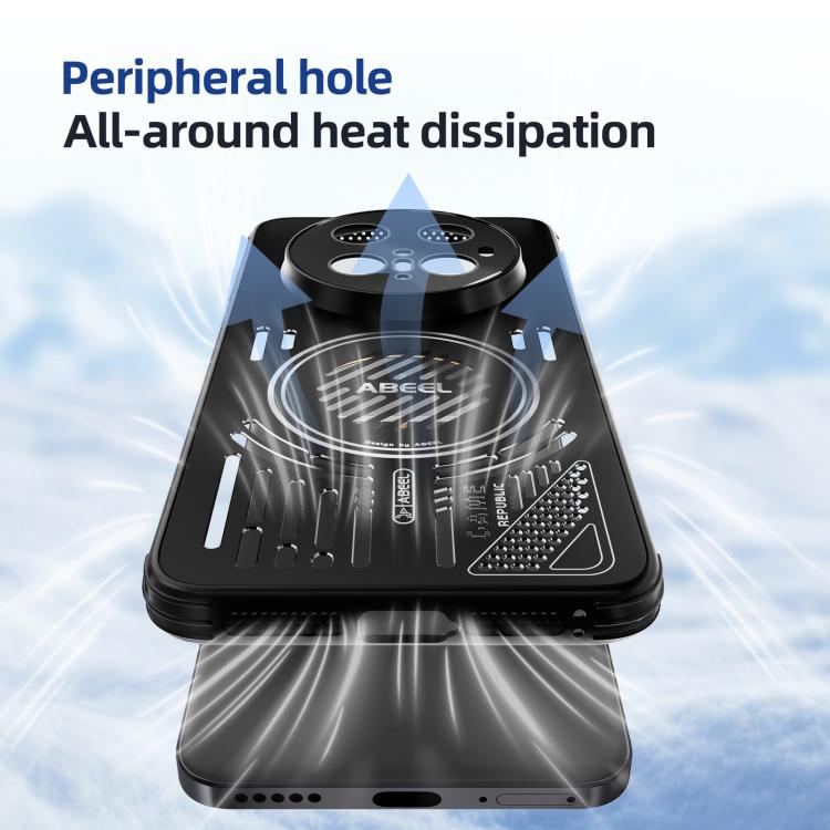 For Huawei Mate 70 ABEEL Ice Fox Series Magsafe Heat Sink Cooling Phone Case